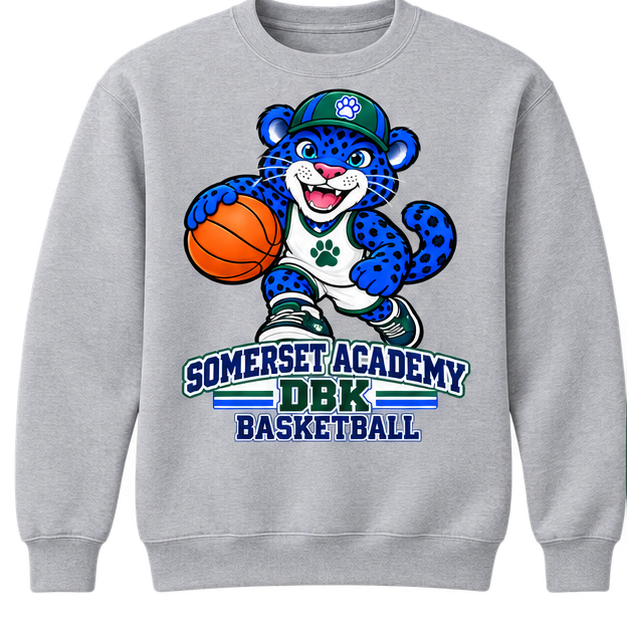 Somerset Academy DBK Basketball Sweatshirt Gray