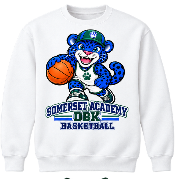 Somerset Academy DBK Basketball Sweatshirt White