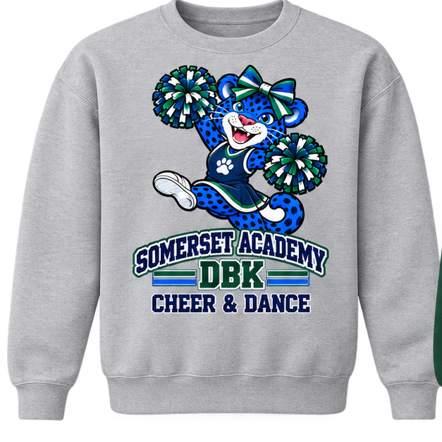 Somerset Academy DBK Cheer & Dance Sweatshirt Gray