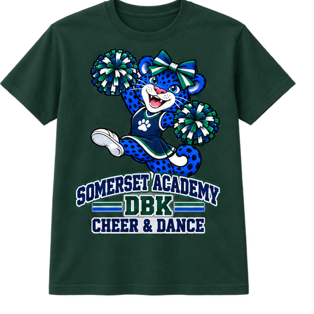 Somerset Academy DBK Cheer & Dance Tee Dark Green