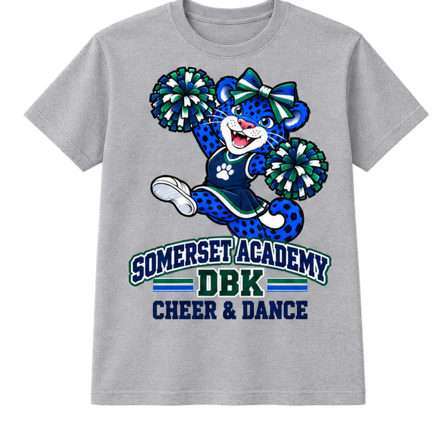 Somerset Academy DBK Cheer & Dance Tee Gray