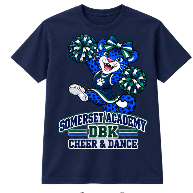 Somerset Academy DBK Cheer & Dance Tee Navy