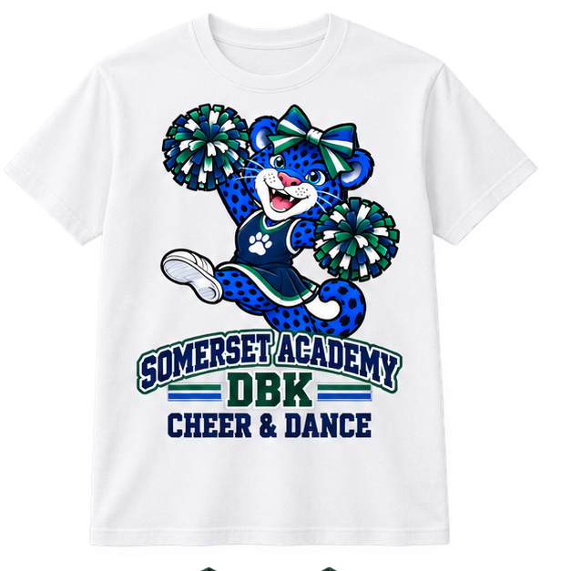 Somerset Academy DBK Cheer & Dance Tee White