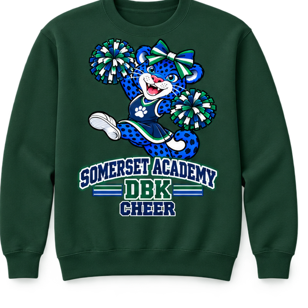 Somerset Academy DBK Cheer Sweatshirt Dark Green