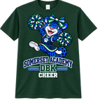 Somerset Academy DBK Cheer Tee Dark Green
