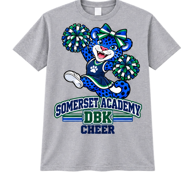 Somerset Academy DBK Cheer Tee Gray