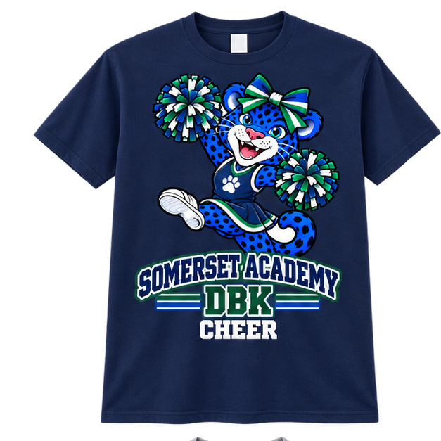 Somerset Academy DBK Cheer Tee Navy