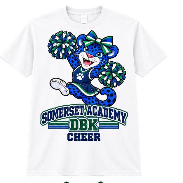 Somerset Academy DBK Cheer Tee White