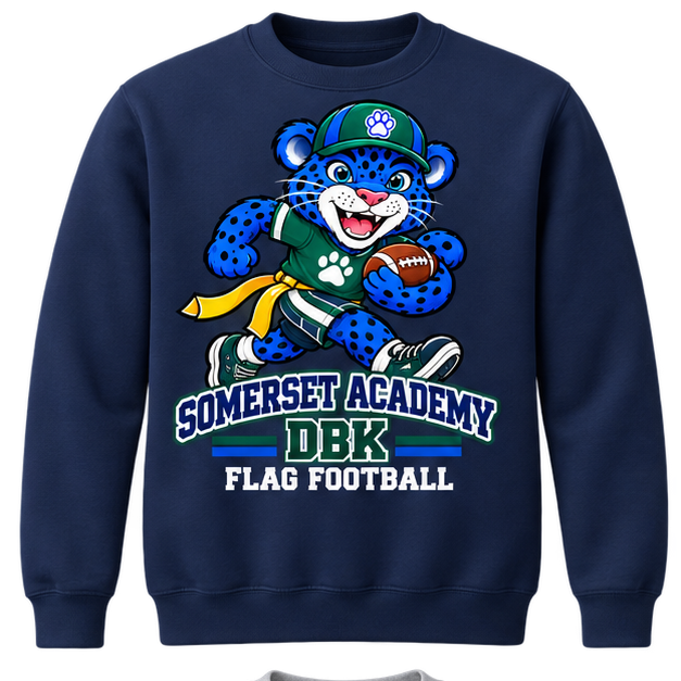 Somerset Academy DBK Flag Football Sweatshirt Navy