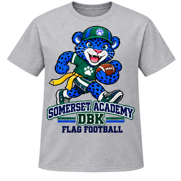 Somerset Academy DBK Flag Football Tee Gray