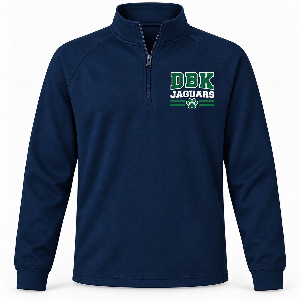 DBK Jaguars Varsity Youth Quarter-Zip in True Navy
