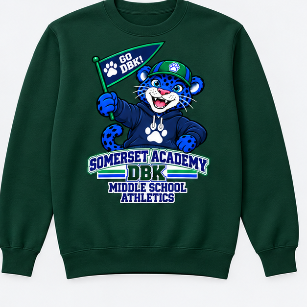 Somerset Academy DBK Middle School Athletics Sweatshirt Dark Green