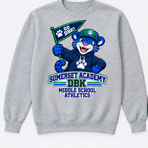 Somerset Academy DBK Middle School Athletics Sweatshirt Gray