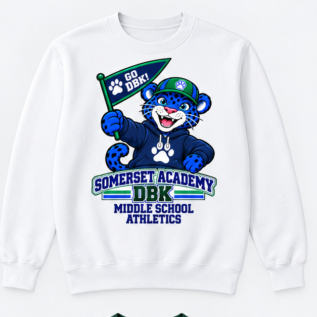 Somerset Academy DBK Middle School Athletics Sweatshirt White