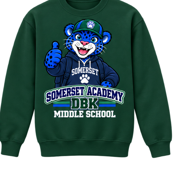 Somerset Academy DBK Middle School Sweatshirt Dark Green