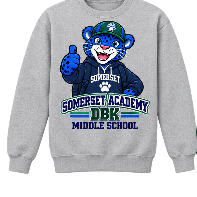 Somerset Academy DBK Middle School Sweatshirt Gray