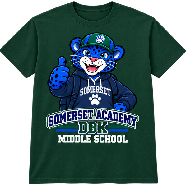 Somerset Academy DBK Middle School Tee Dark Green