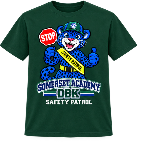 Somerset Academy DBK Safety Patrol Tee Dark Green