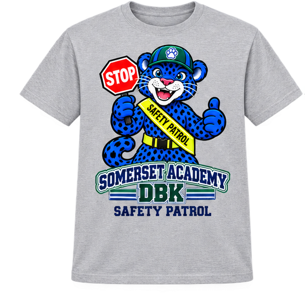 Somerset Academy DBK Safety Patrol Tee Gray
