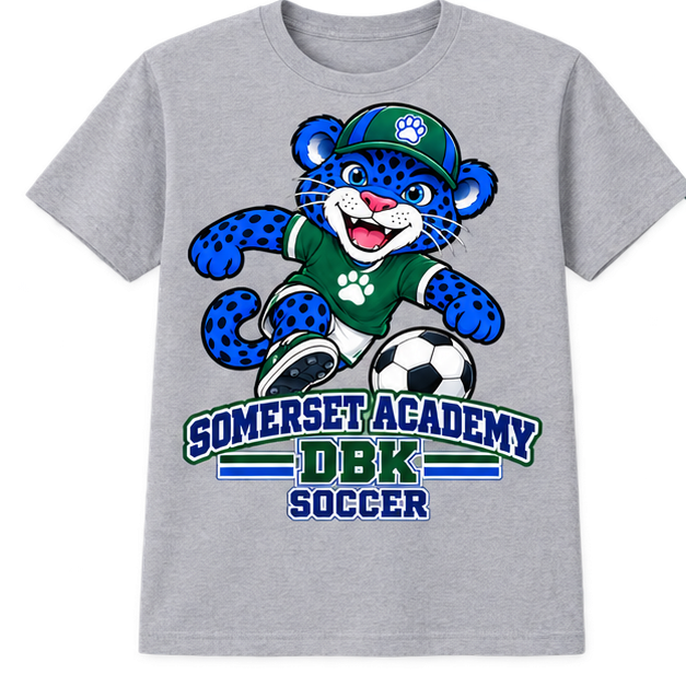Somerset Academy DBK Soccer Gray T-shirt