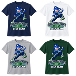 Somerset DBK Step Team Tee in Navy, White, Gray and Dark Green