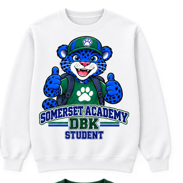 Somerset Academy DBK Student Sweatshirt White