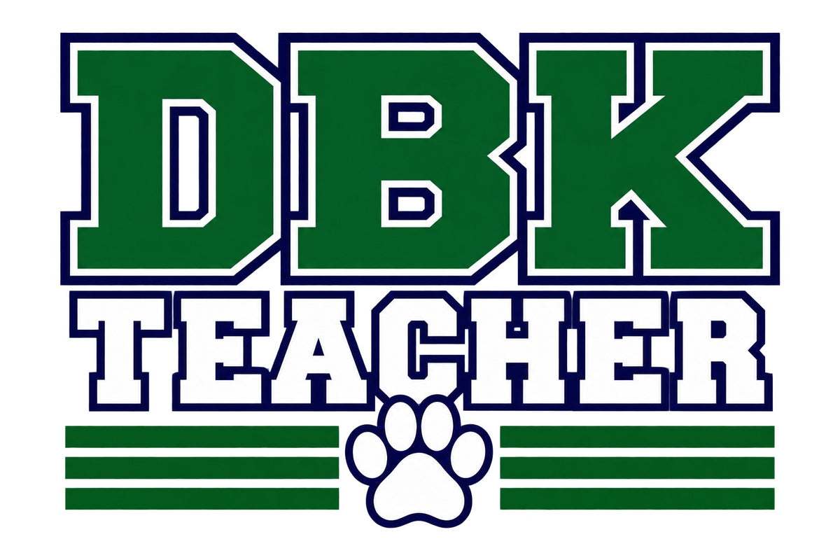 Original DBK Teacher Varsity design supplied by merchant