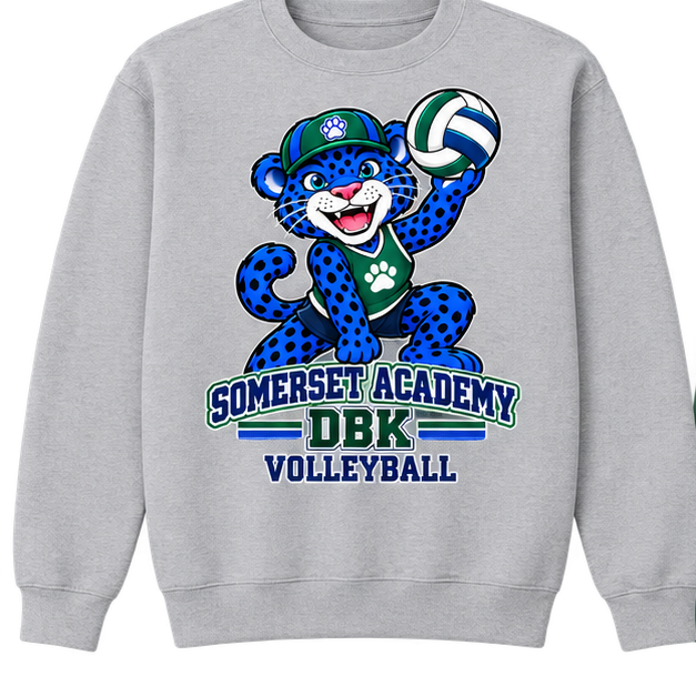 Somerset Academy DBK Volleyball Sweatshirt Gray
