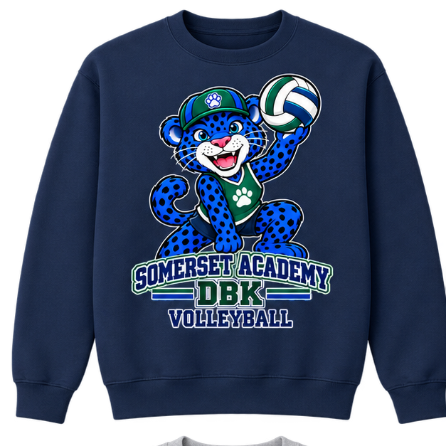 Somerset Academy DBK Volleyball Sweatshirt Navy