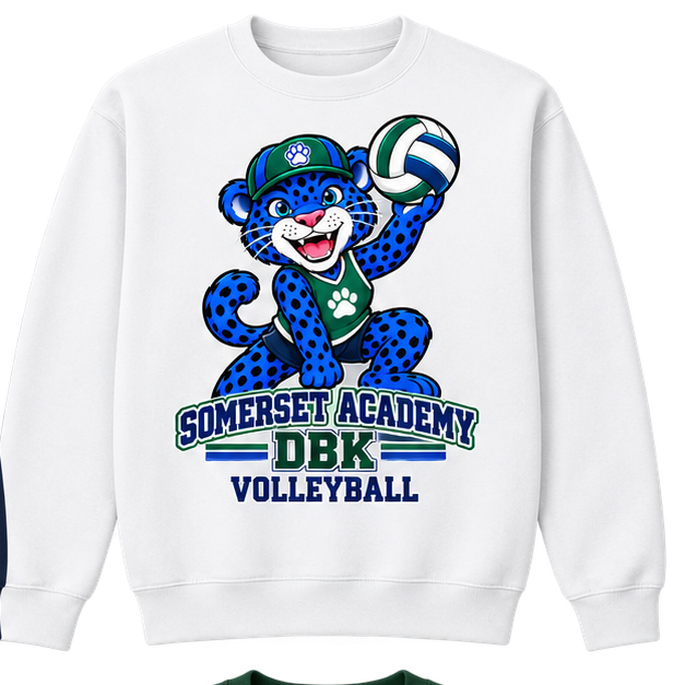 Somerset Academy DBK Volleyball Sweatshirt White