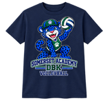 Somerset Academy DBK Volleyball Tee Navy