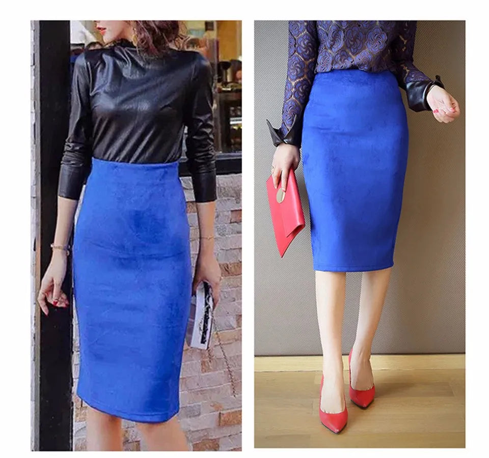 Pencil Midi Skirt