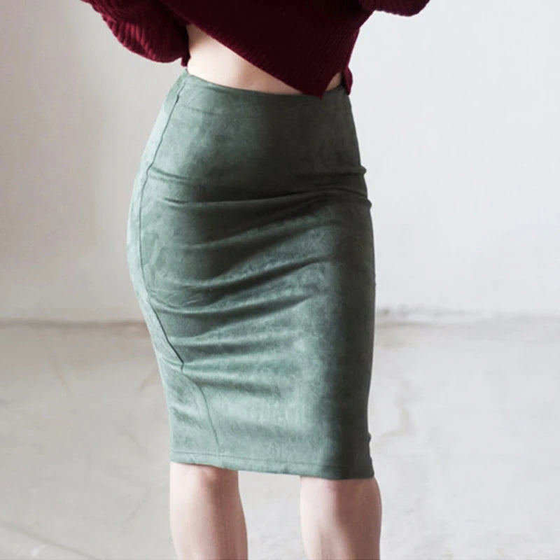 Pencil Midi Skirt