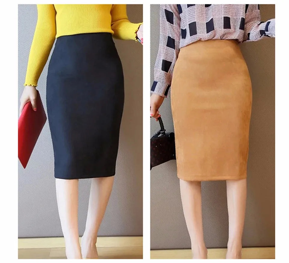 Pencil Midi Skirt