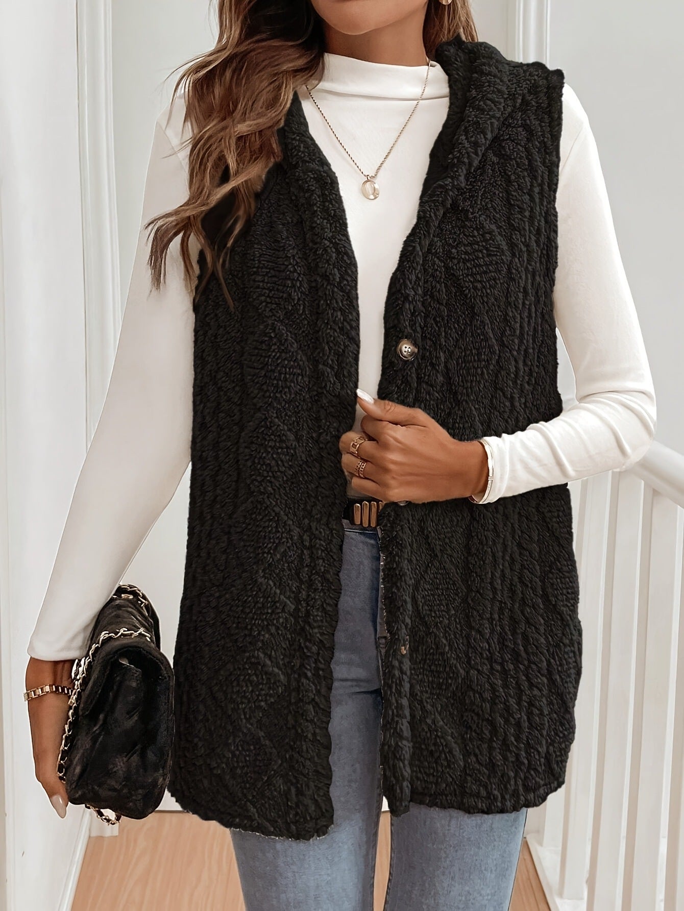 Cardigan trama diamante