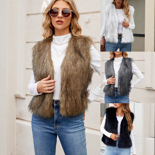 Gilet in eco pelliccia