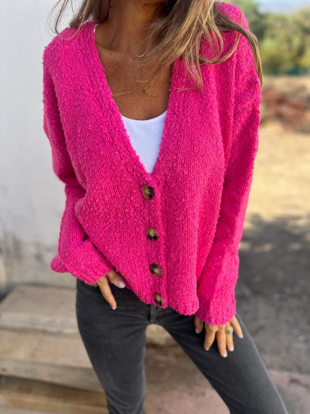 Cardigan lavorato a maglia