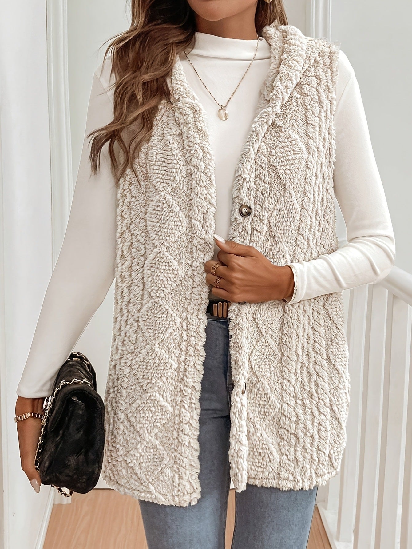 Cardigan trama diamante