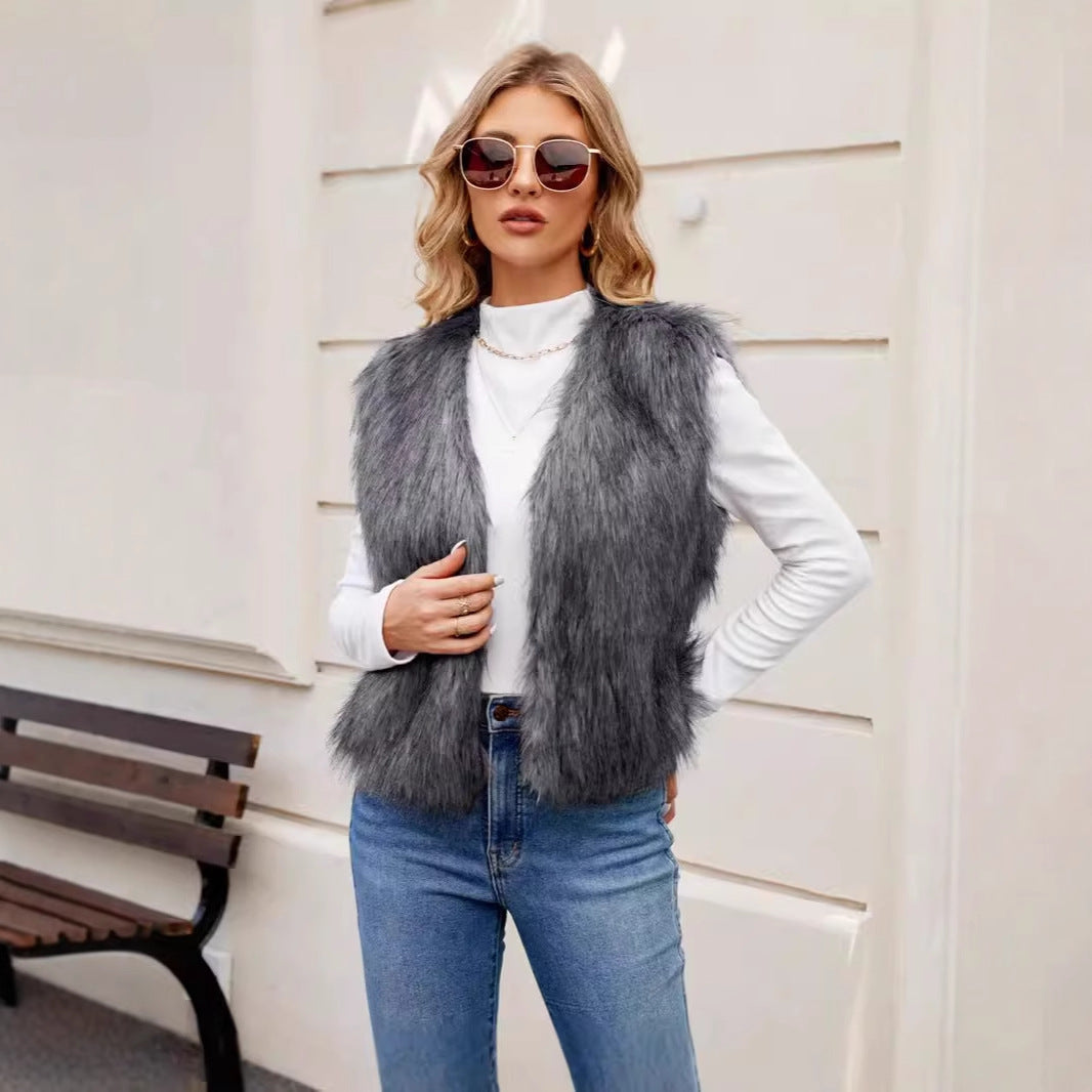 Gilet in eco pelliccia