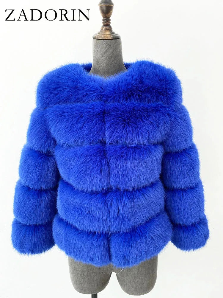 Faux fur coat