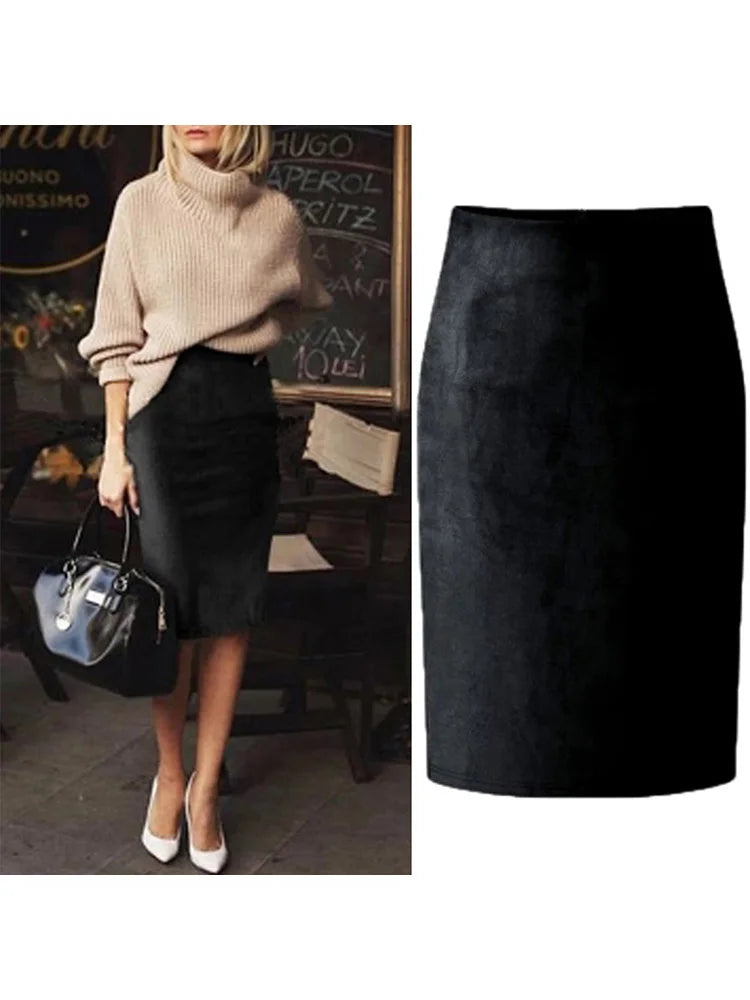 Pencil Midi Skirt