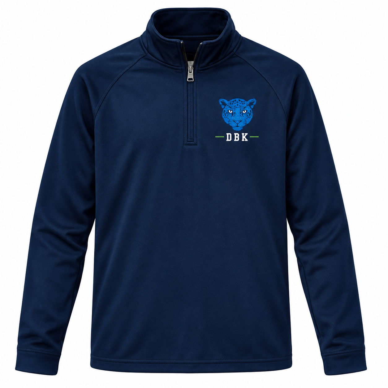 Somerset Academy DBK Blue Jaguar Youth Quarter-Zip front mockup