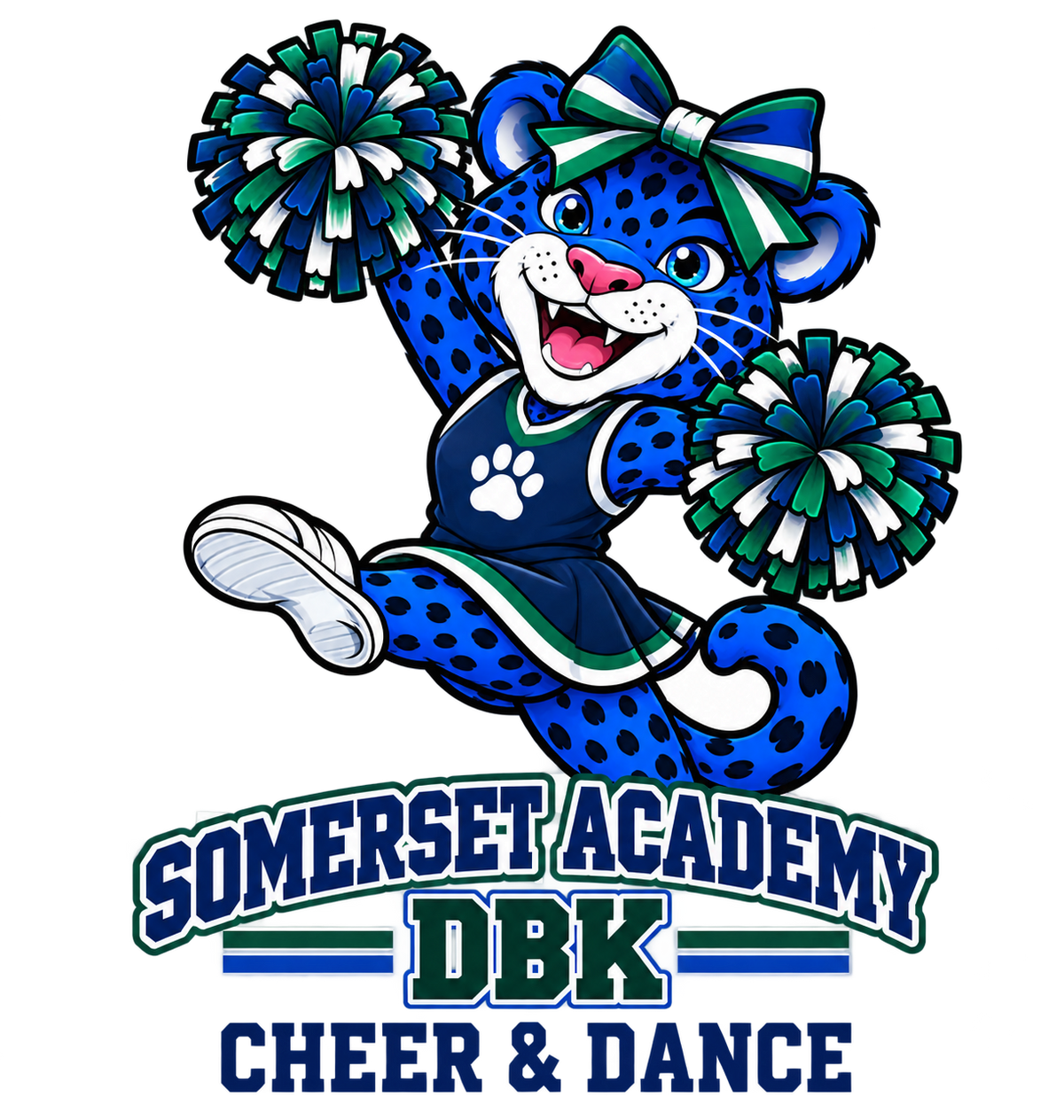 Cheer & Dance standalone transparent design artwork