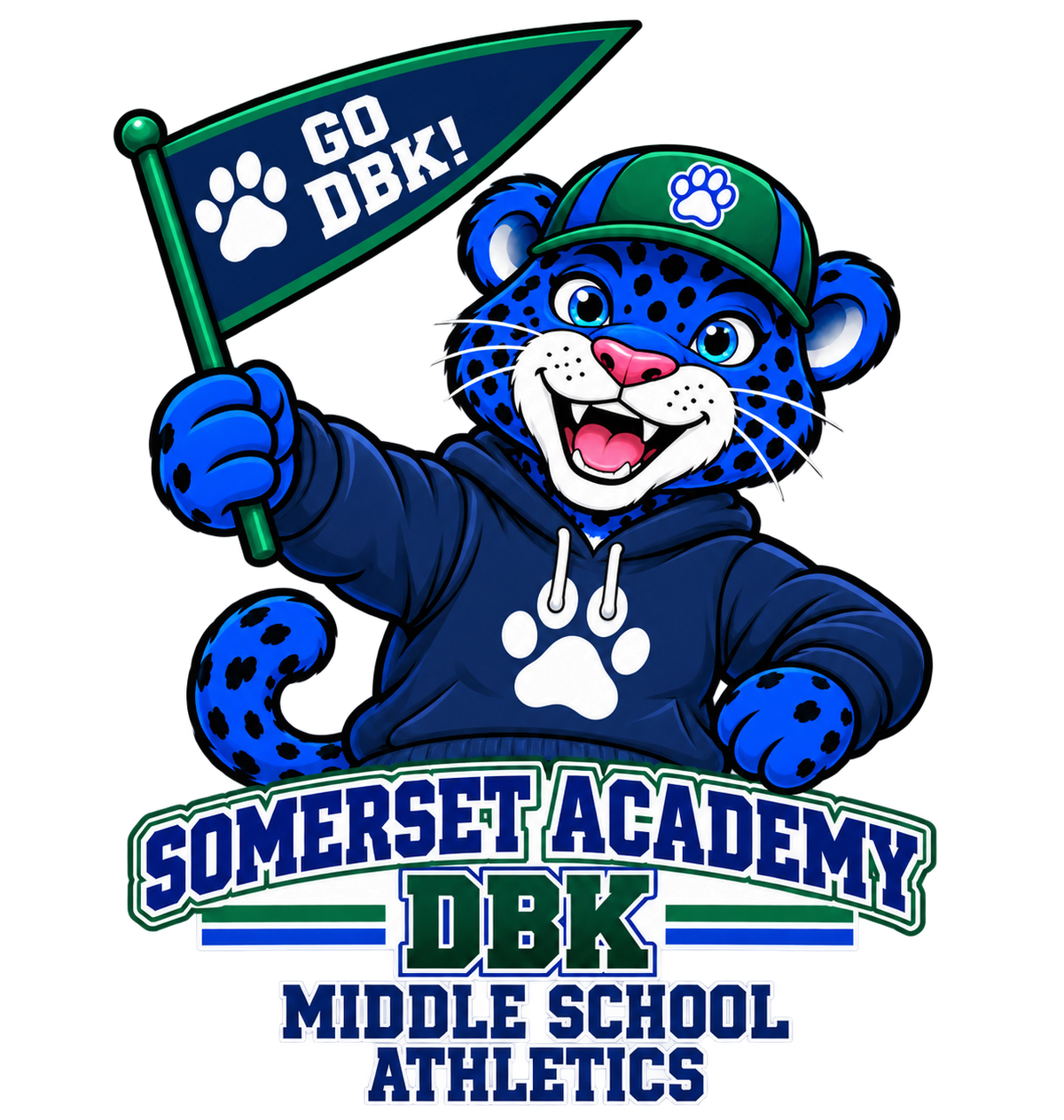 Somerset Academy DBK Middle School Athletics standalone mascot artwork