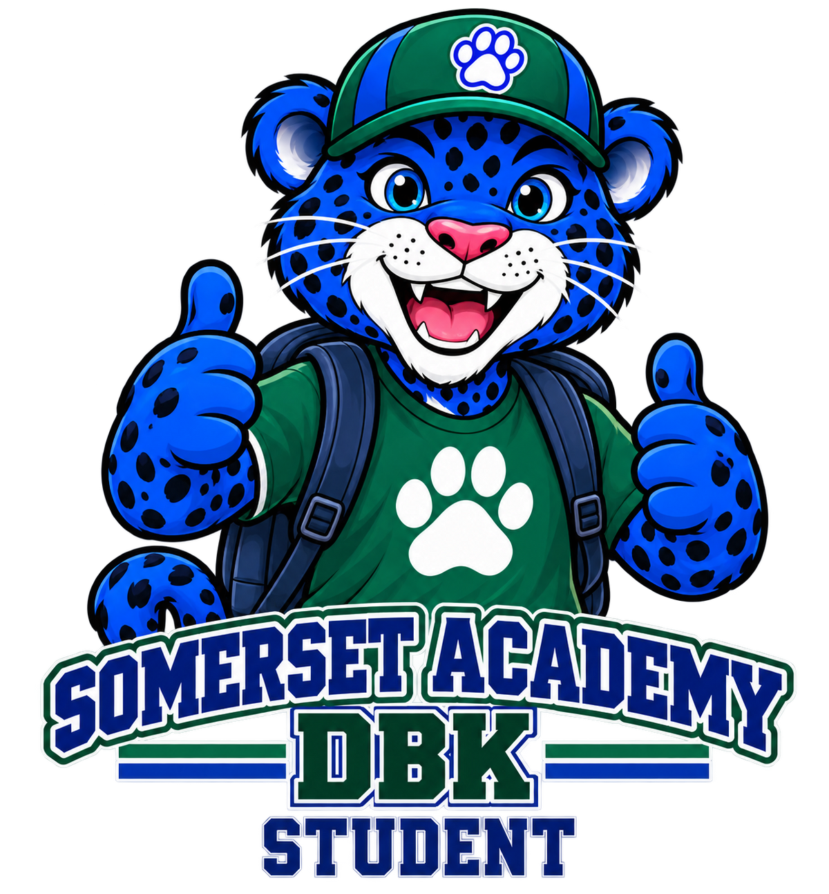 Somerset Academy DBK Student standalone mascot artwork