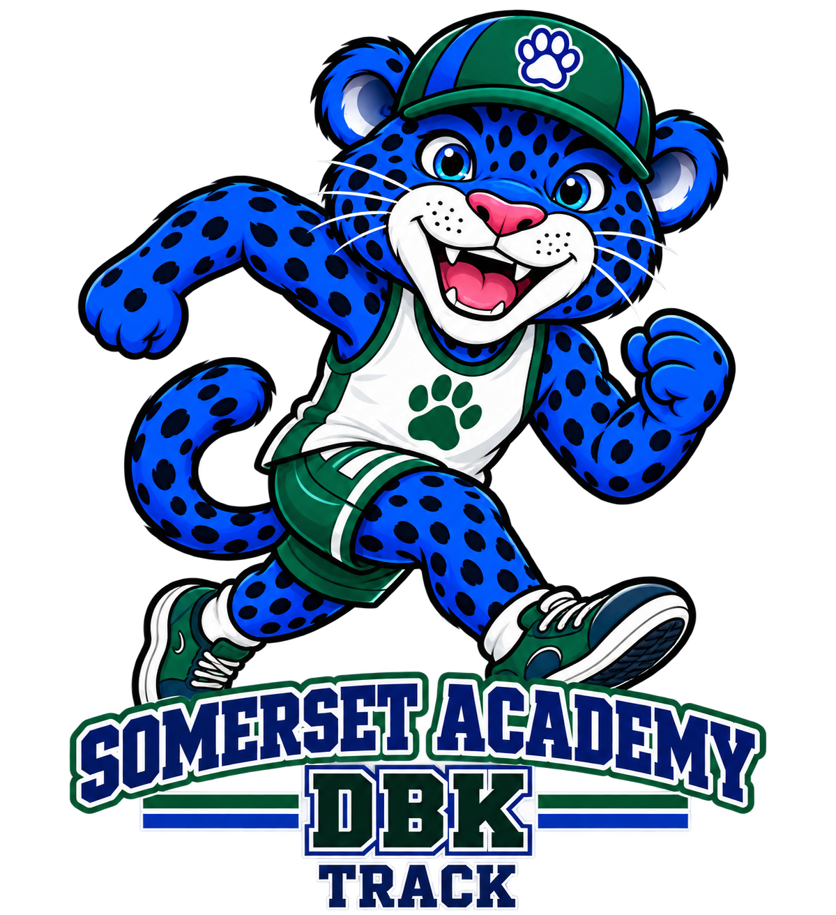 Somerset Academy DBK Track standalone mascot artwork