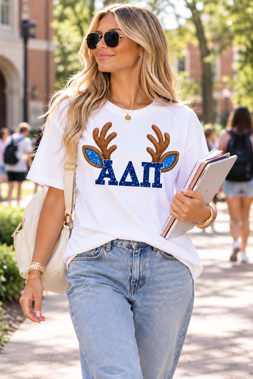 Alpha Delta Pi classic holiday tee
