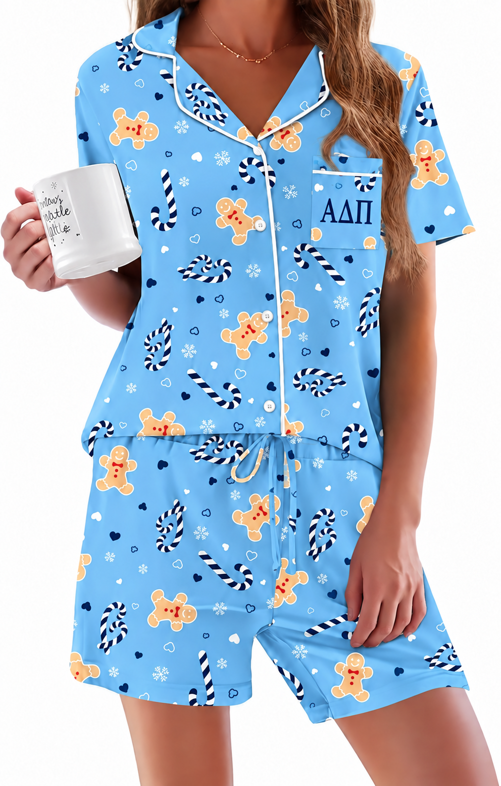 Alpha Delta Pi Soft Sleeptech Pajama Set
