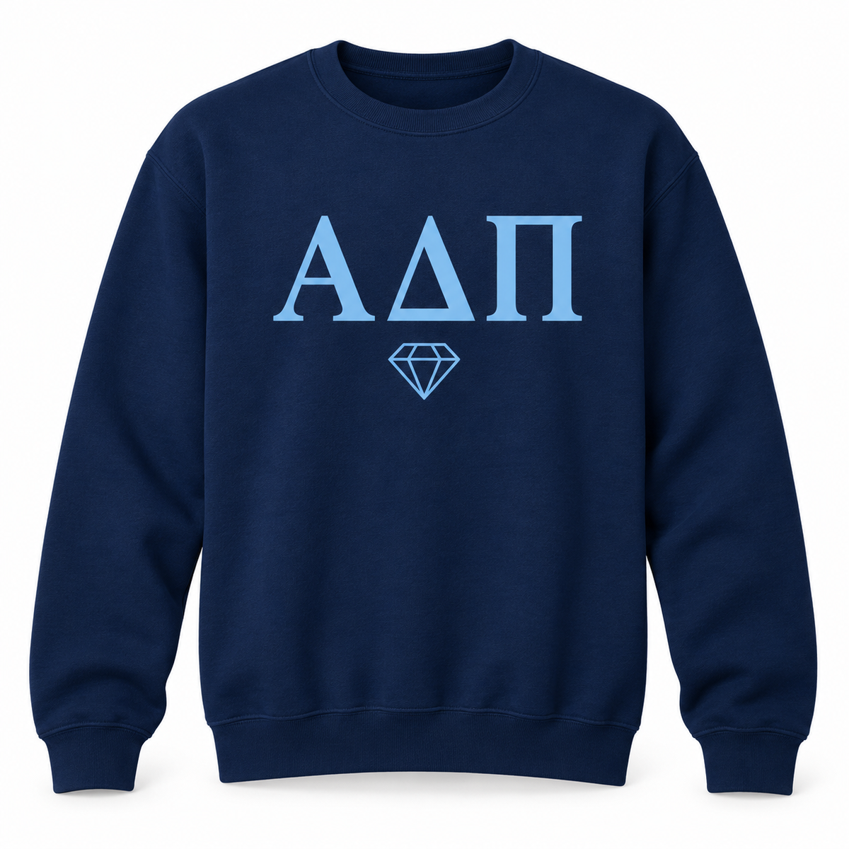 Navy Alpha Delta Pi ΑΔΠ classic crew sweatshirt concept