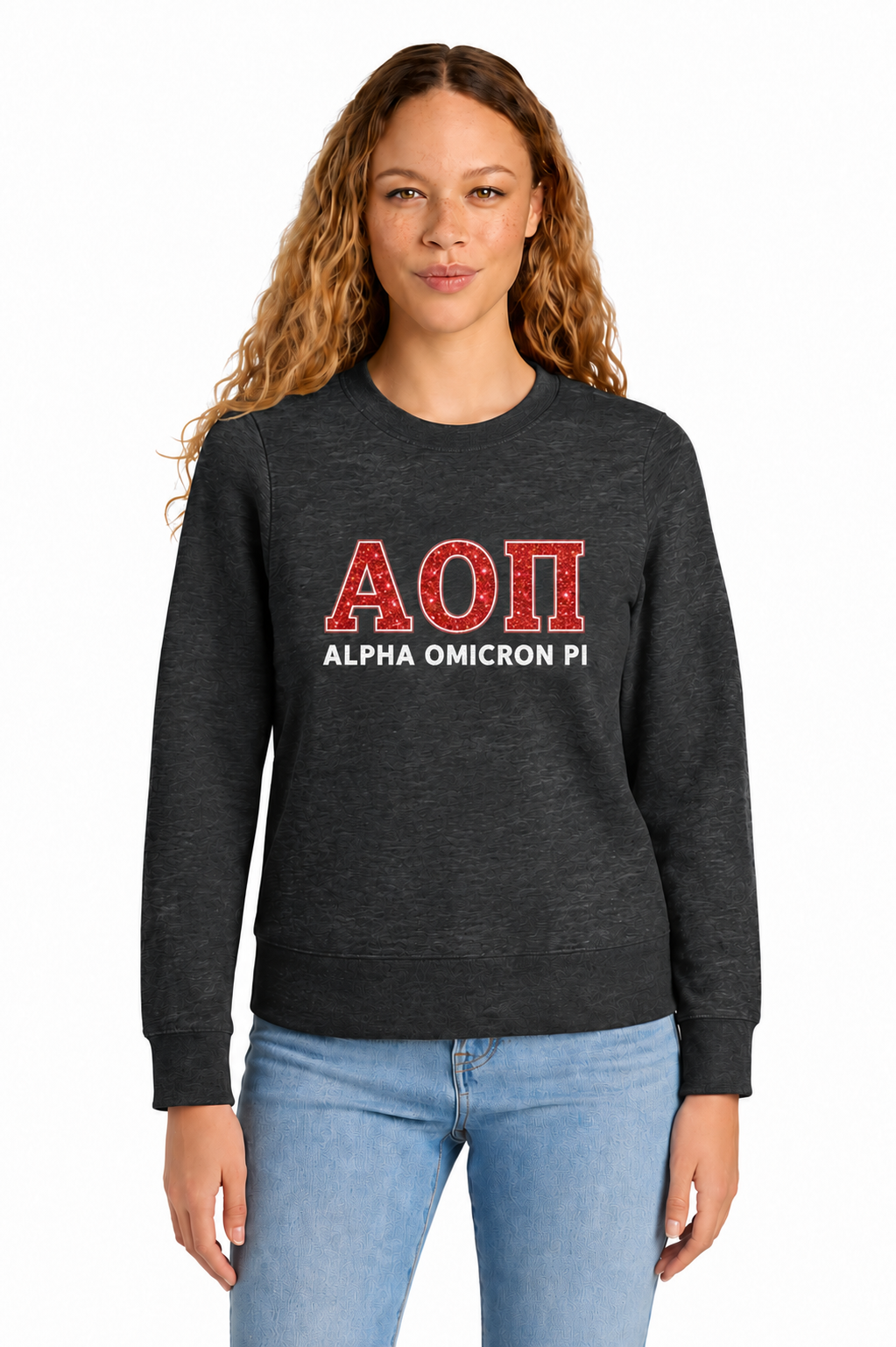 Alpha Omicron Pi Classic Crew Sweatshirt